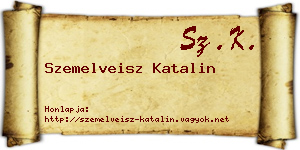 Szemelveisz Katalin névjegykártya