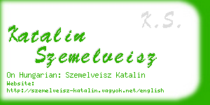 katalin szemelveisz business card